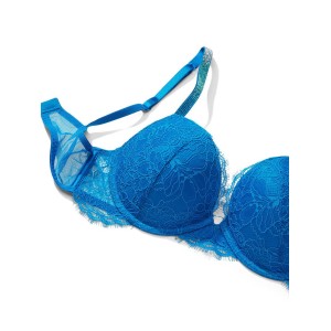 Бюстгальтер Shine Strap Push-up Bra Blue Enamel