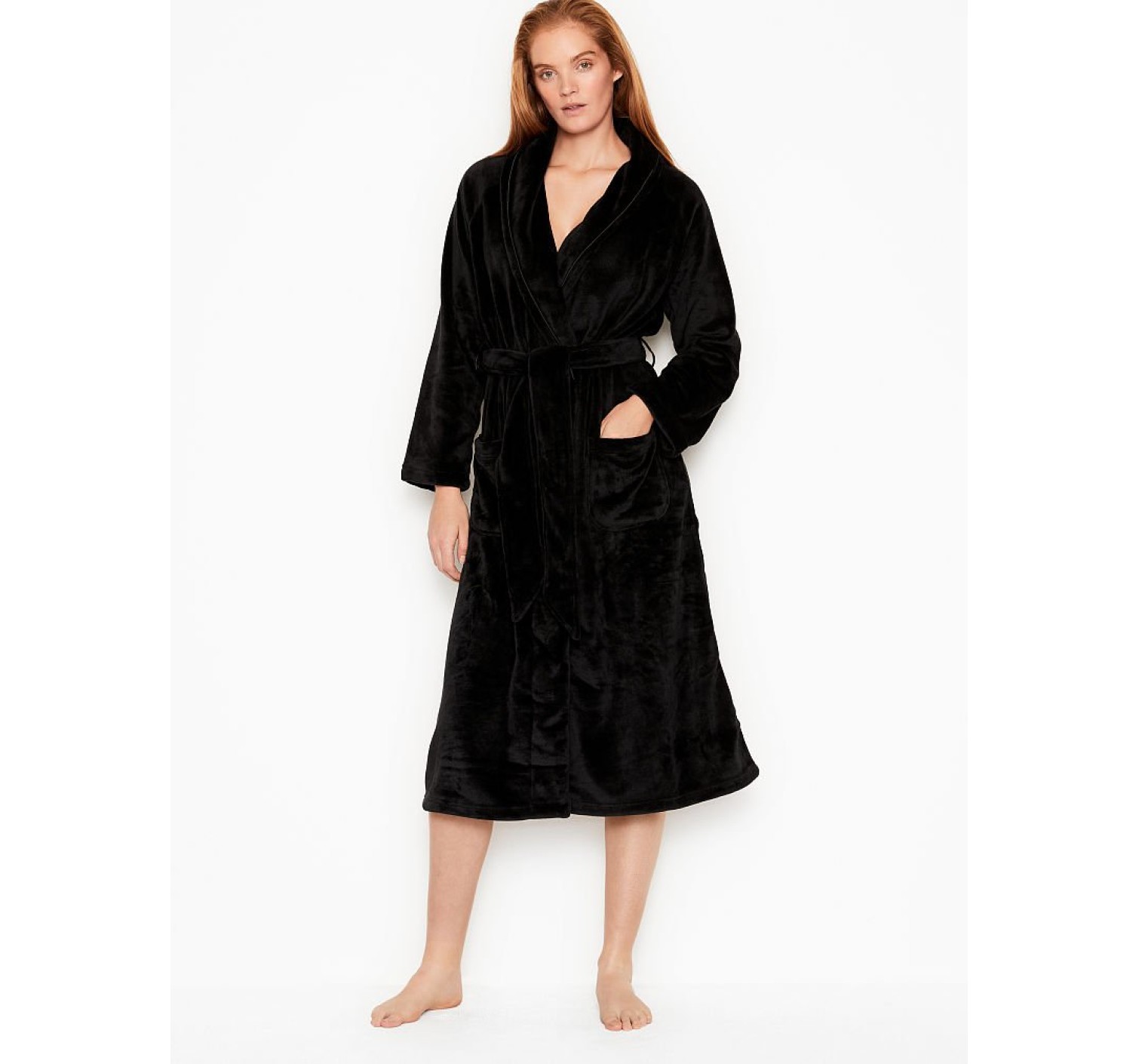 Халат Logo Long Cozy Robe Black