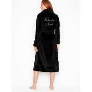 Халат Logo Long Cozy Robe Black