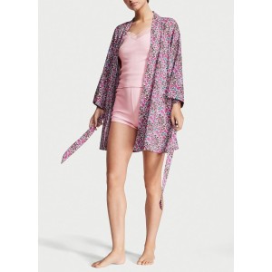 Пижама Cotton 3-PIECE PJ Set Flower print Виктория Сикрет