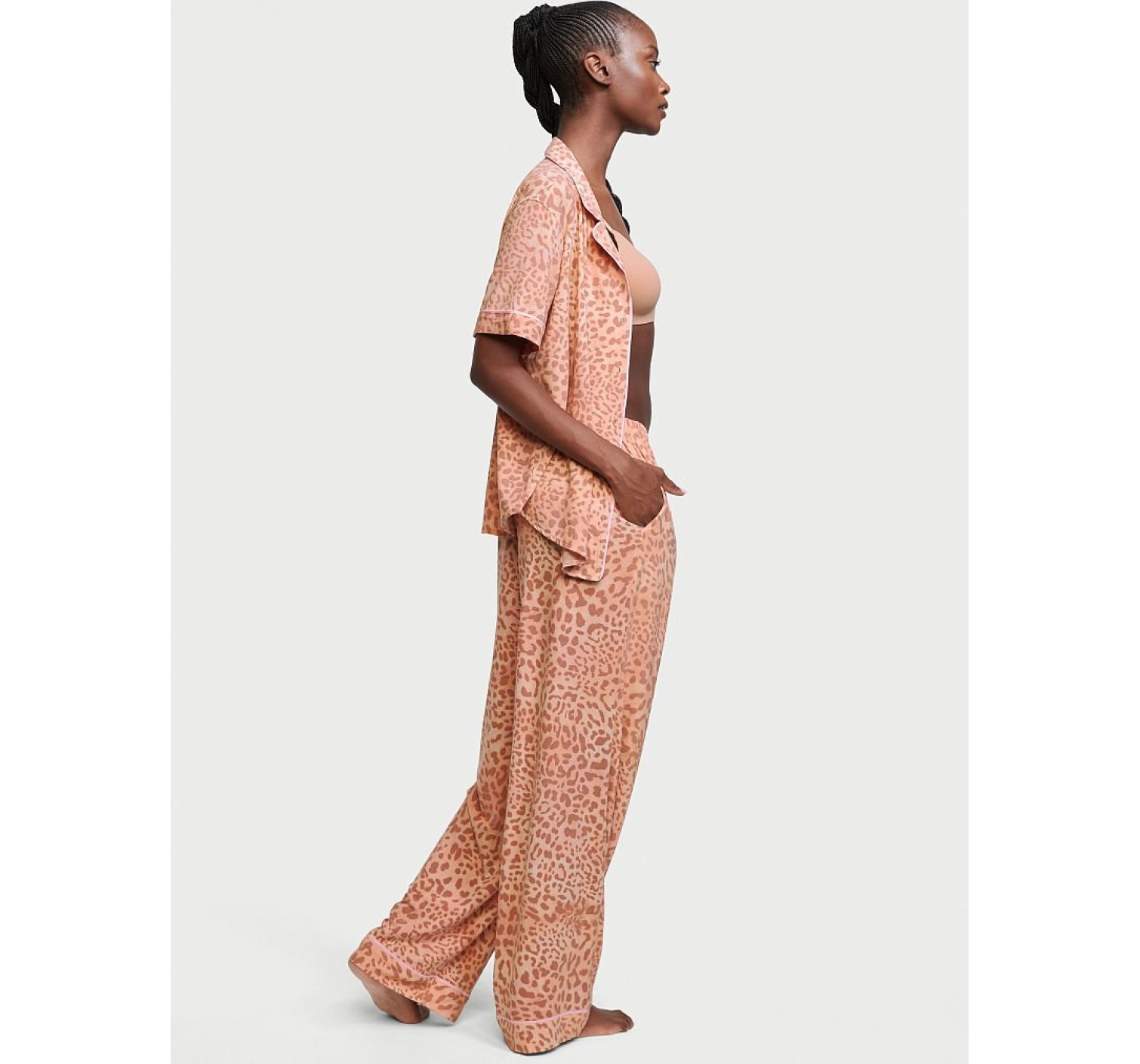 Пижама Modal Printed Leopard Long PJ Set