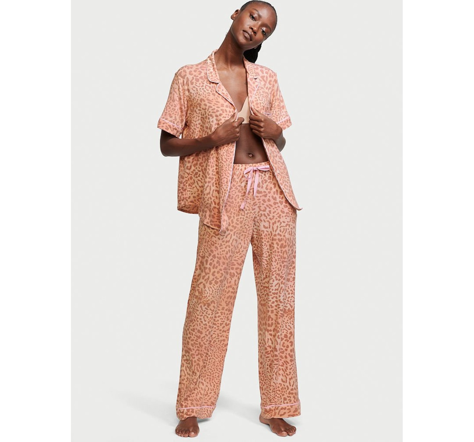 Пижама Modal Printed Leopard Long PJ Set