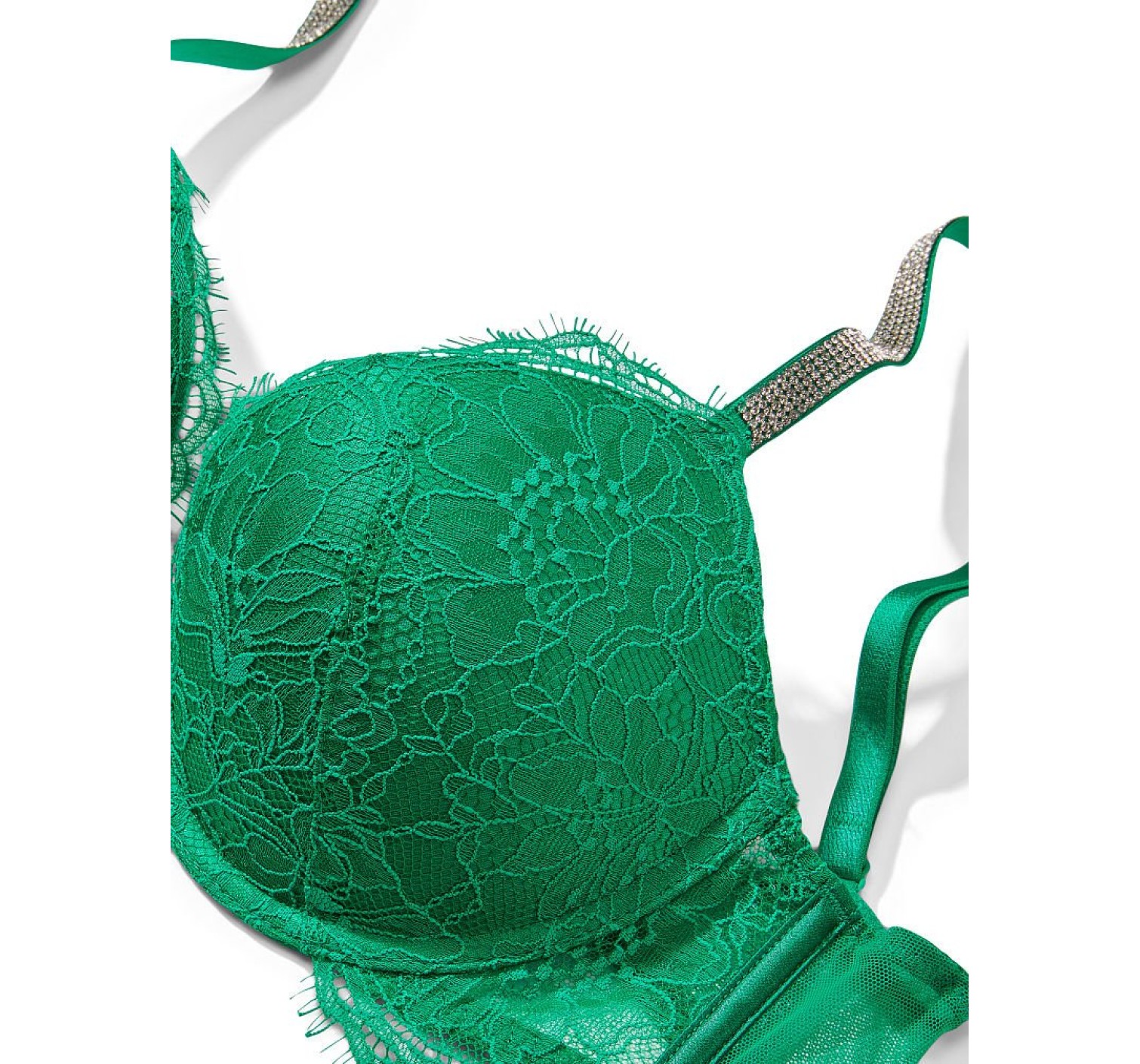 Комплект белья Very Sexy Lace Shine Strap Push-up Bra set Green