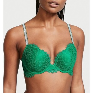 Комплект белья Very Sexy Lace Shine Strap Push-up Bra set Green