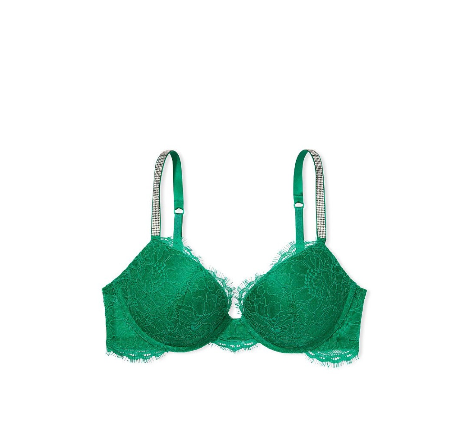 Комплект белья Very Sexy Lace Shine Strap Push-up Bra set Green