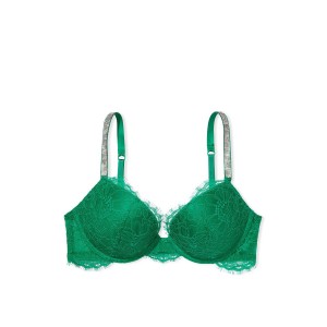 Комплект белья Very Sexy Lace Shine Strap Push-up Bra set Green