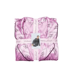 Пижама The Satin Long PJ Set Victoria’s Secret Pink Monogram