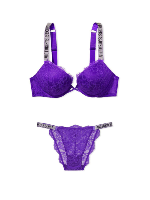 Филетовый комплект белья Very Sexy Bombshell push-up bra set