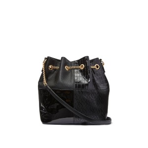 Сумка Стильная The Victoria Bucket Bag Black Noir Patchwork