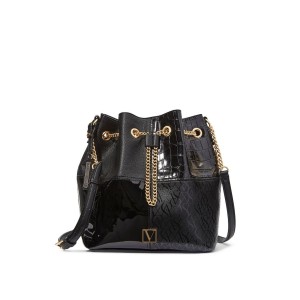 Сумка Стильная The Victoria Bucket Bag Black Noir Patchwork