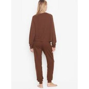Піжама Victoria's Secret Glow Waffle Pj set Dark Brown