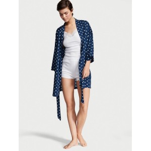 Піжама Cotton 3-PIECE PJ Set Blue white dot