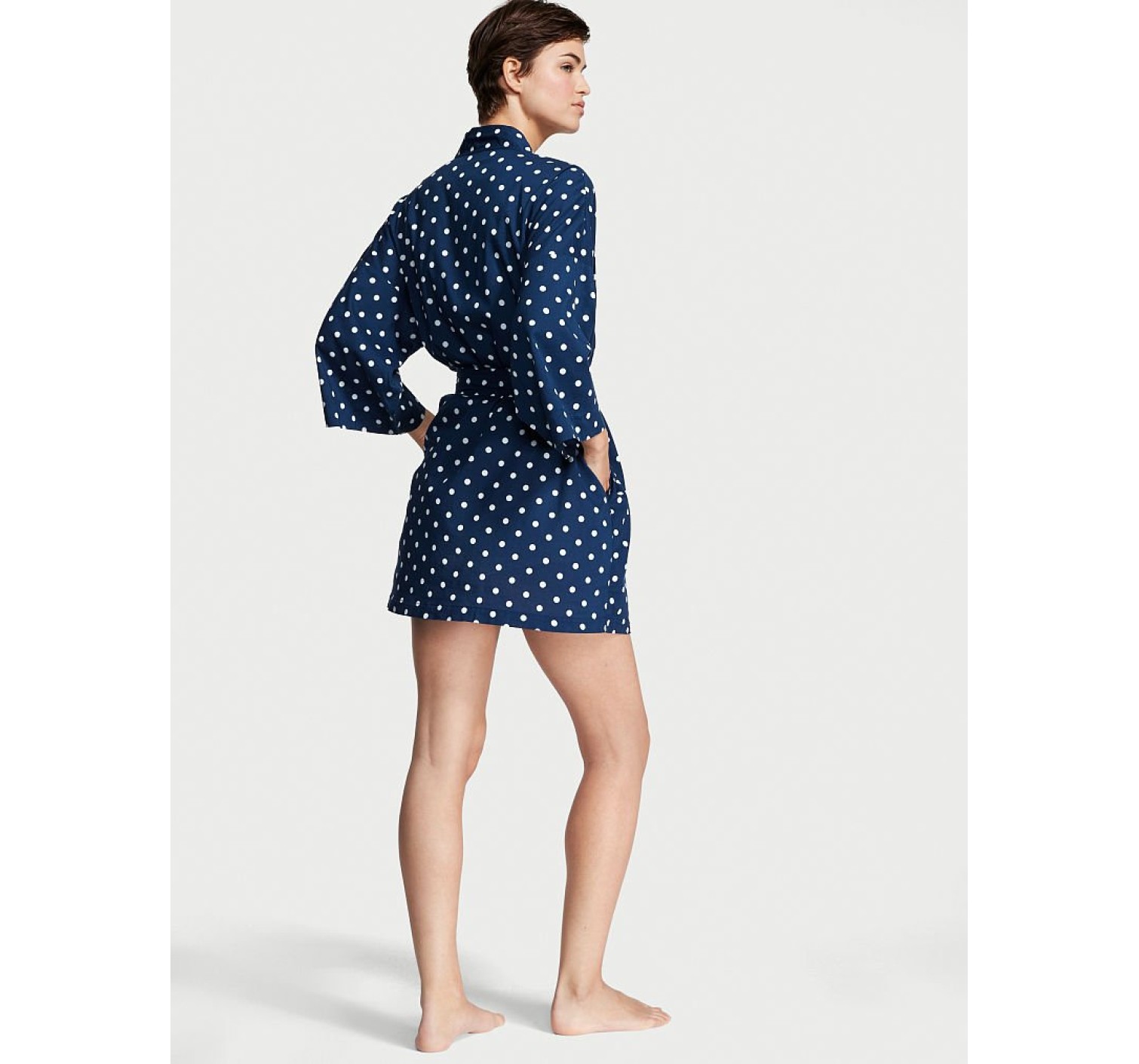 Піжама Cotton 3-PIECE PJ Set Blue white dot