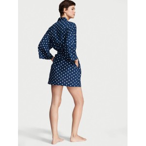 Піжама Cotton 3-PIECE PJ Set Blue white dot
