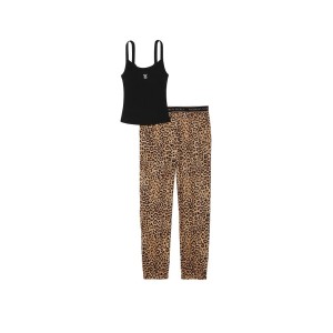 Піжама Cotton Tank Jogger Pajama Set Leopard