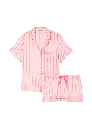 Атласная пижама Satin Short Pj set Blossom Stripe