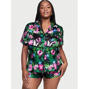 Сатиновая пижама Satin Short Pj set Moody Floral