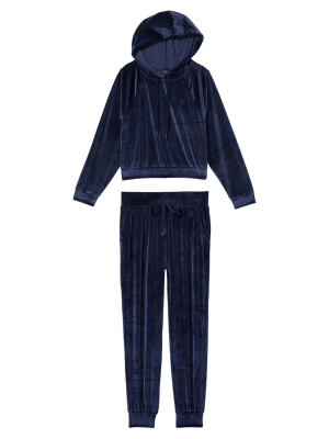 Велюровый спортивный костюм Виктория Сикрет Ribbed Velour Hoodies Jogger