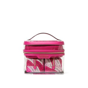 Набір косметичок 4-in-1 Train Case Beauty Bag Set Pink Swirl