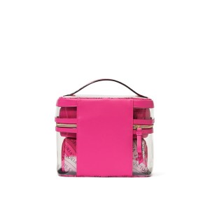 Набір косметичок 4-in-1 Train Case Beauty Bag Set Pink Swirl