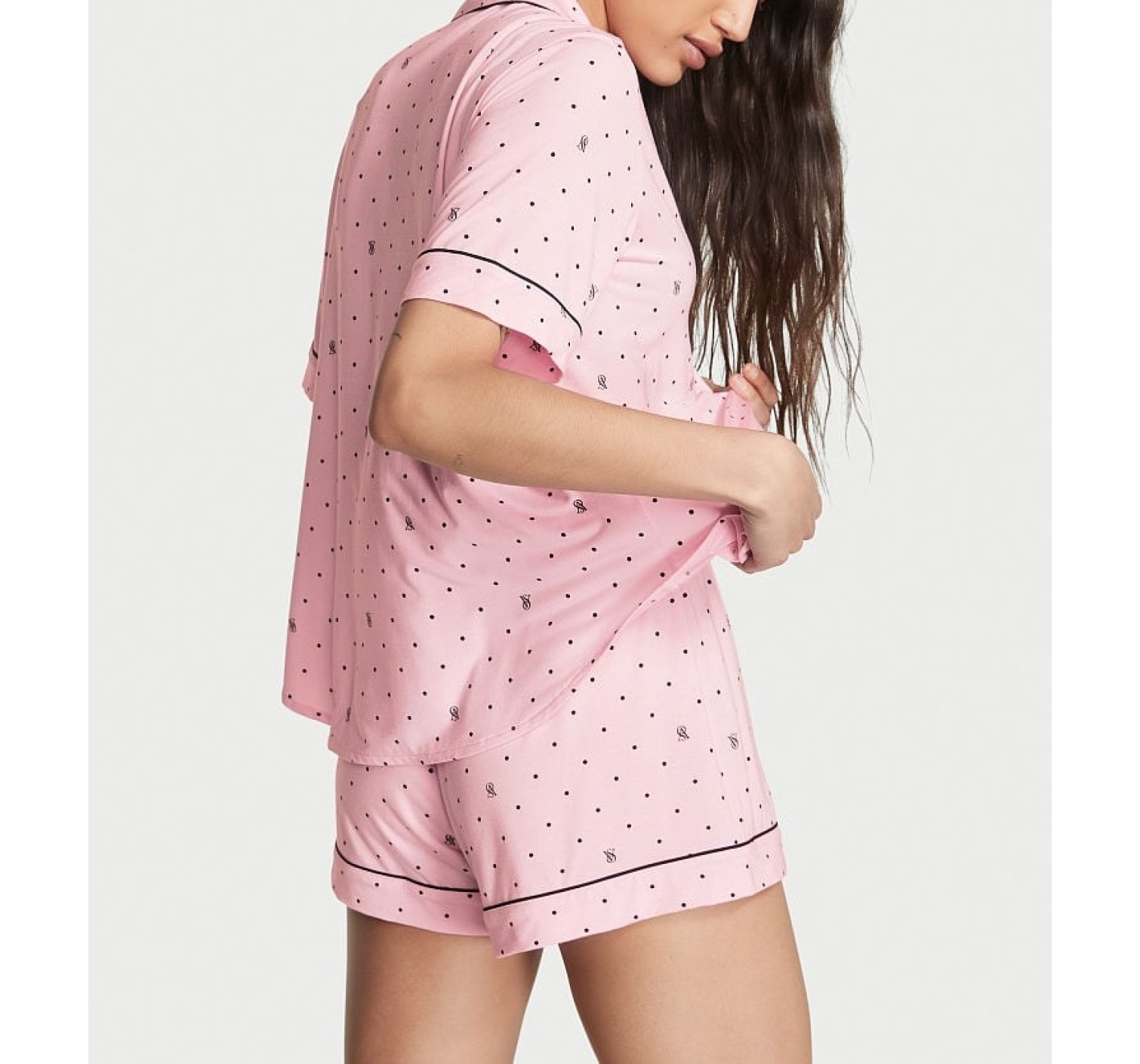 Піжама Modal Short Pajama Set Pretty Blossom Logo Pin Dot
