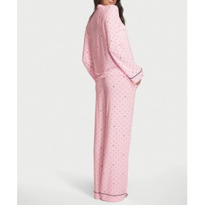 Піжама Modal Long Pajama Set Pretty Blossom Logo Pin Dot