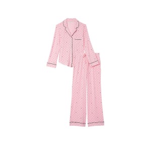 Піжама Modal Long Pajama Set Pretty Blossom Logo Pin Dot