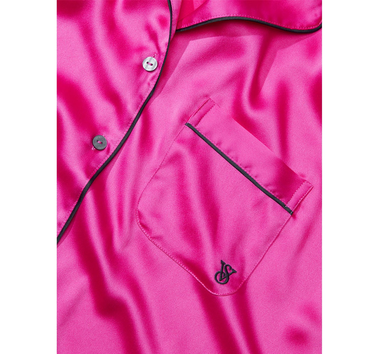 Пижама Satin Long Pajama Set Fuchsia Frenzy