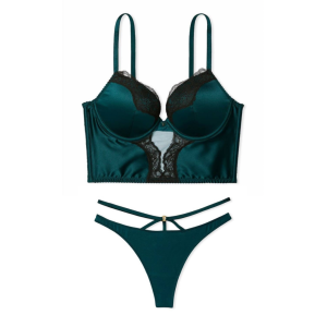 Комплект Push-Up Corset Top Deepest Green Set