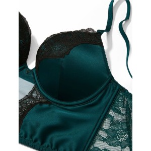 Комплект Push-Up Corset Top Deepest Green Set