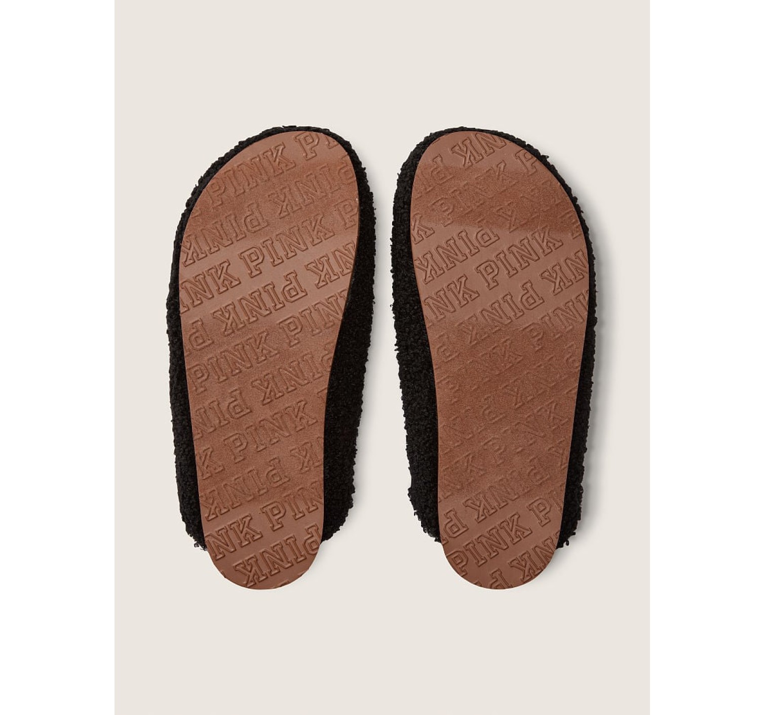 Тапочки Сабо PINK Cozy-Plush Clogs Black