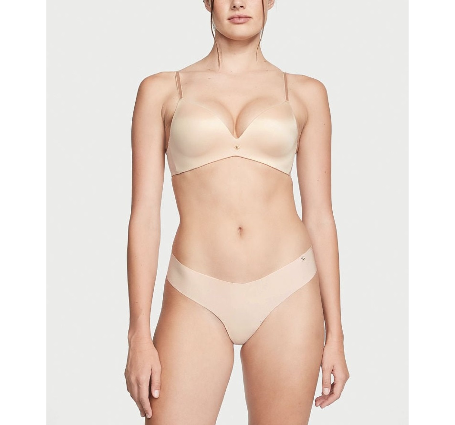 Комплект белья So Obsessed Wireless Push-Up Bra Beige Set