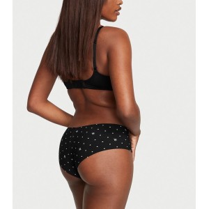Трусики No-Show Cheeky Panty Black VS Black Logo Dot