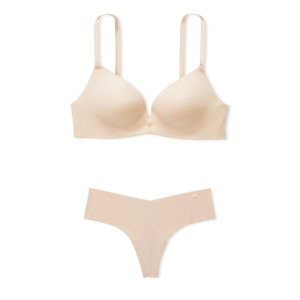 Комплект белья So Obsessed Wireless Push-Up Bra Beige Set