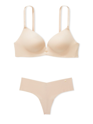 Комплект білизни So Obsessed Wireless Push-Up Bra Beige Set