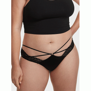 Комплект білизни Push-up Lace Black Strappy Set
