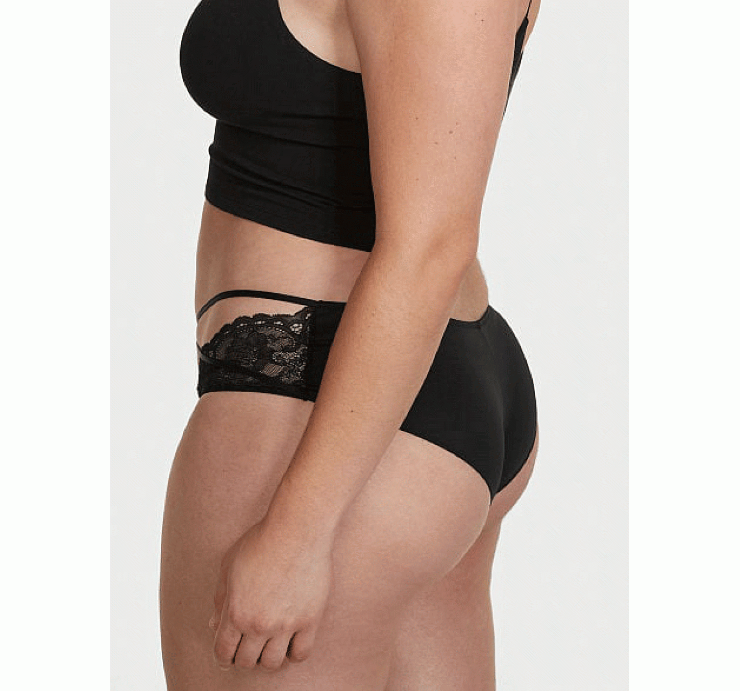 Комплект білизни Push-up Lace Black Strappy Set
