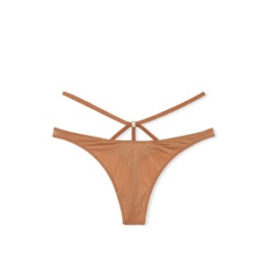 Трусики So Obsessed Strappy Thong Panty Toffee