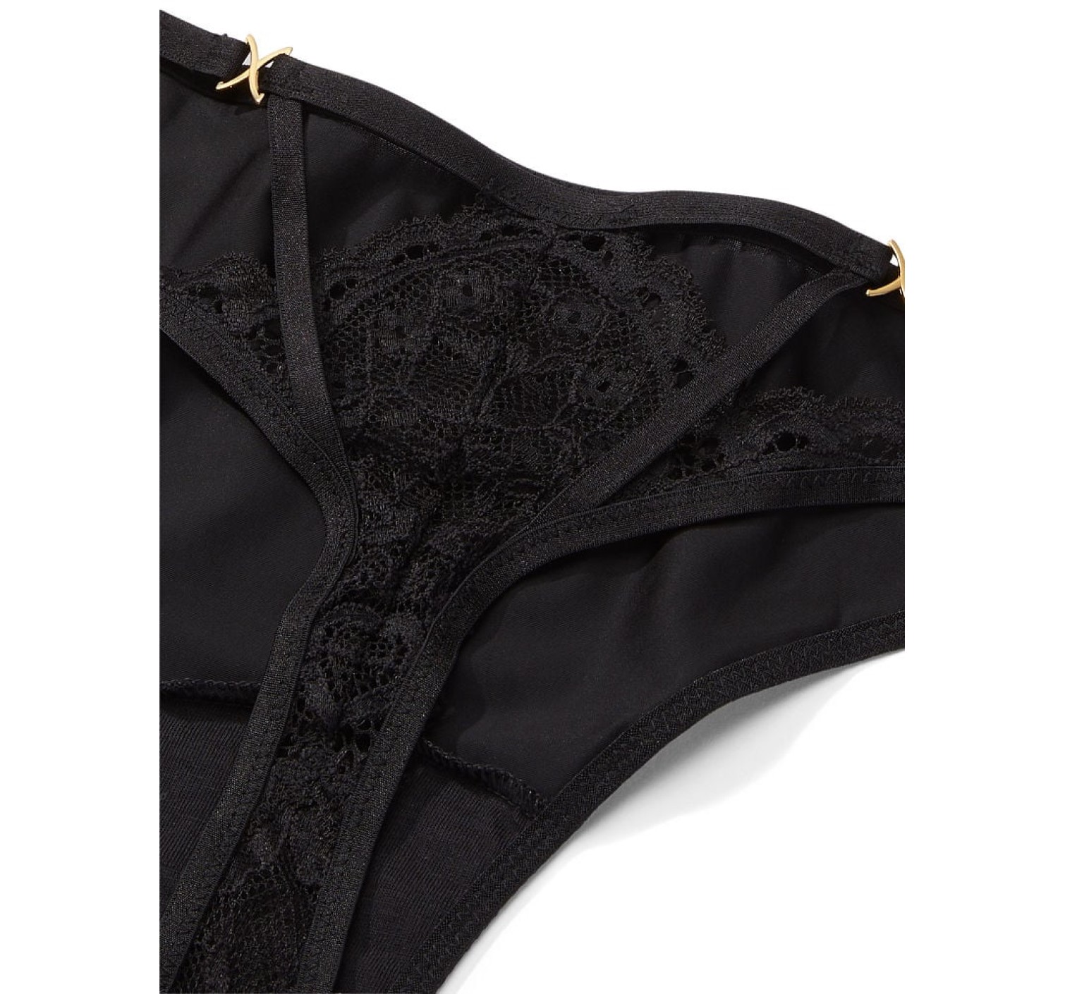 Трусики So Obsessed Strappy Thong Panty Black