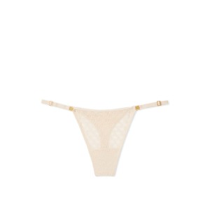 Трусики Icon Lace Adjustable String Thong Panty Marzipan