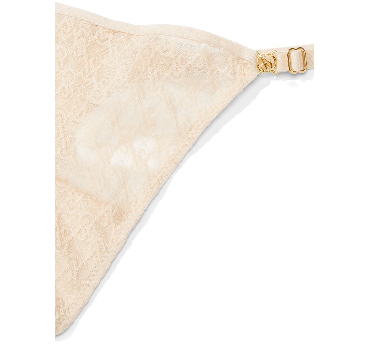 Трусики Icon Lace Adjustable String Thong Panty Marzipan