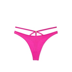Трусики So Obsessed Strappy Thong Panty Fuschia Frenzy