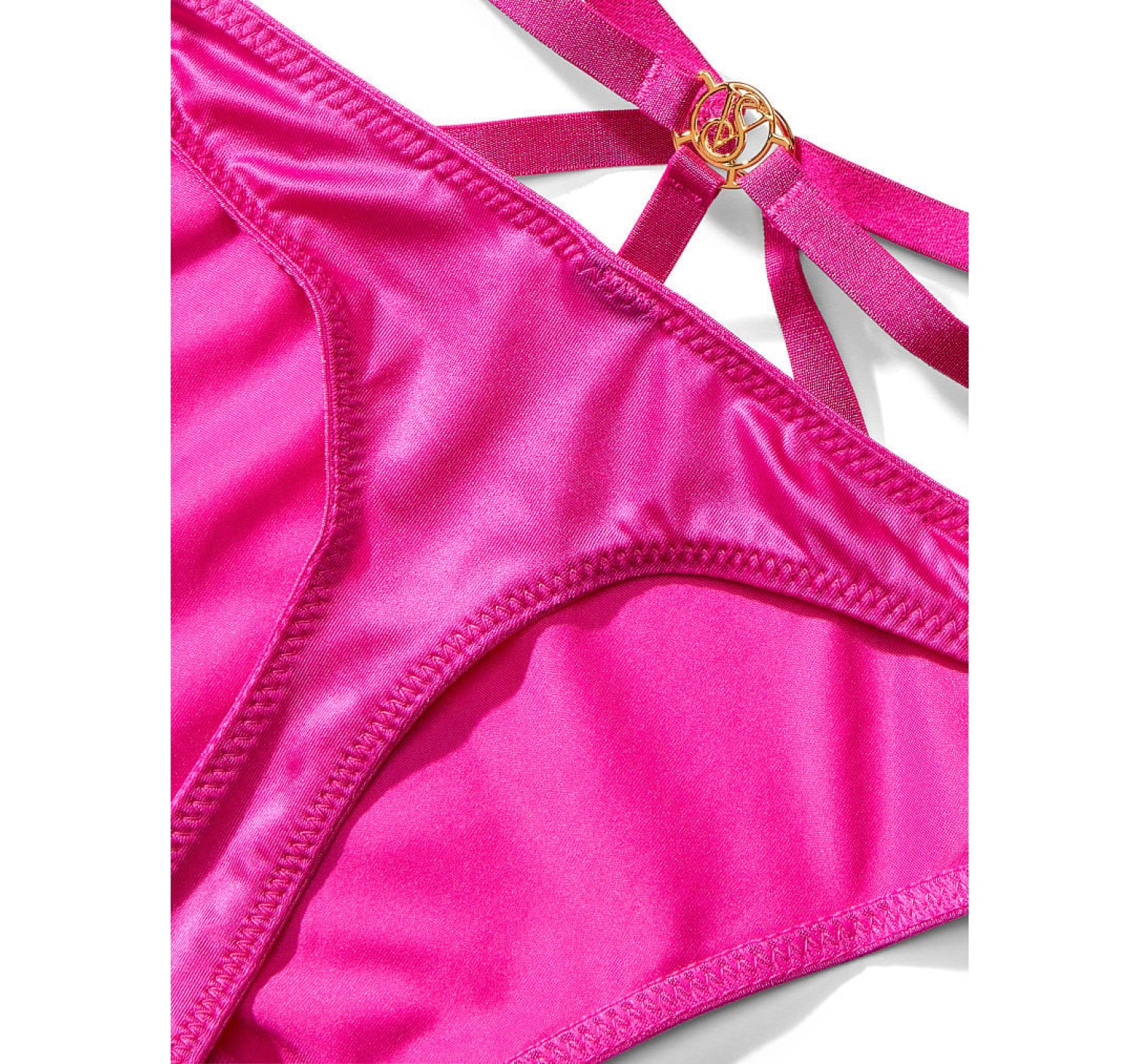 Трусики So Obsessed Strappy Thong Panty Fuschia Frenzy