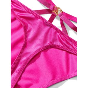 Трусики So Obsessed Strappy Thong Panty Fuschia Frenzy