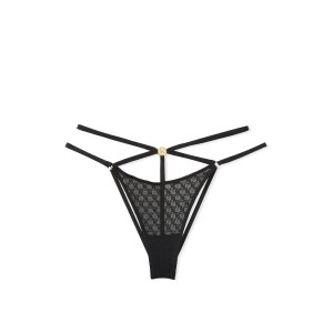 Трусики Icon by Victoria's Secret Lace Open Back Strappy Brazilian Panty