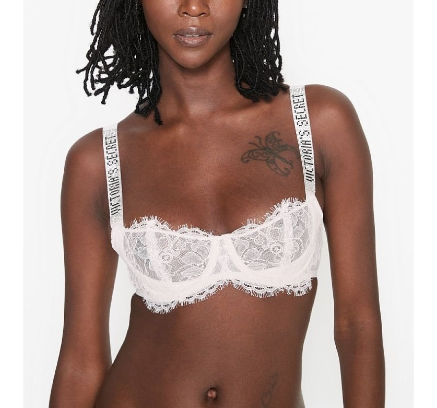 Комплект білизни Unlined Lace Shine Strap Balconette Bra set
