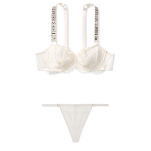 Комплект білизни Unlined Lace Shine Strap Balconette Bra set