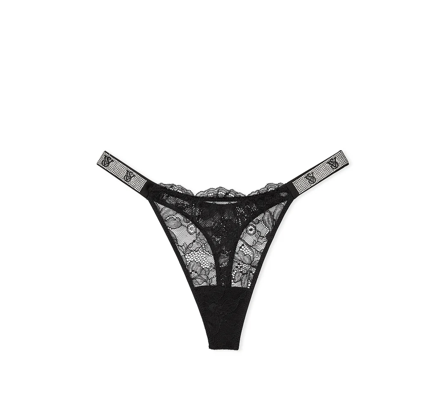 Комплект Very Sexy Lace Shine Strap Black Push Up Bra Set