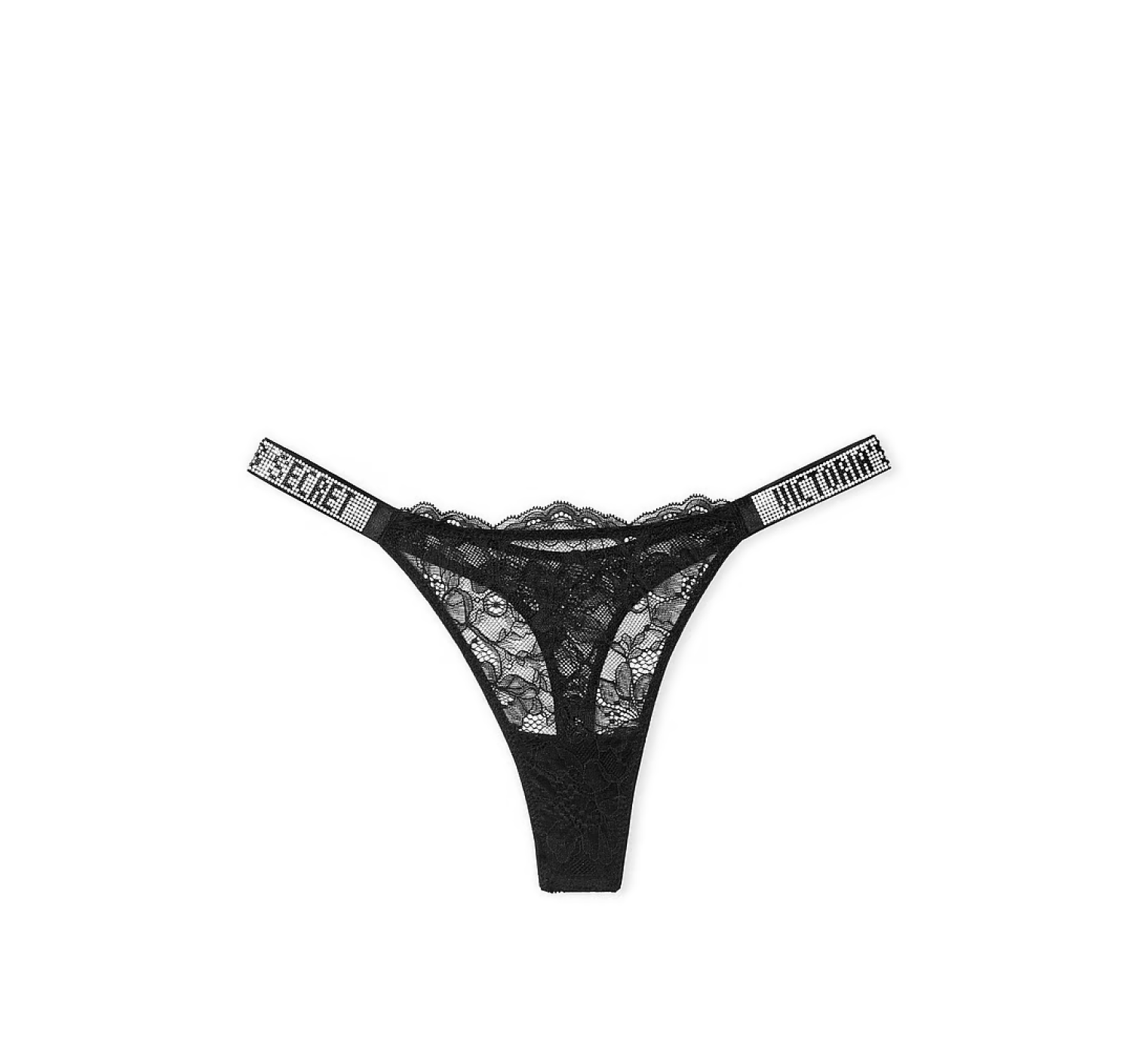 Комплект Very Sexy Lace Shine Strap Black Push Up Bra Set