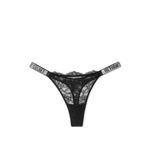 Комплект Very Sexy Lace Shine Strap Black Push Up Bra Set